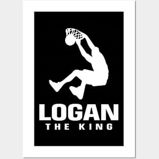 Logan Custom Player Basketball Your Name The King Posters and Art